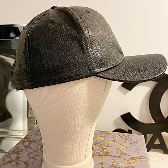 Vegan Leather Baseball Hat - Picture 2 of 3